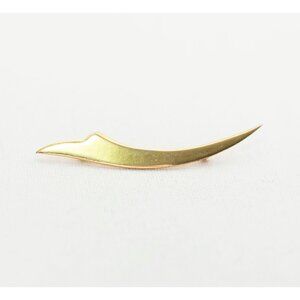 Vintage Razor Claw Gold Tone Brooch by Monet - T12
